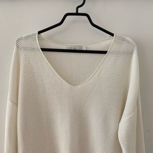 Simons Twix White Knit Sweater